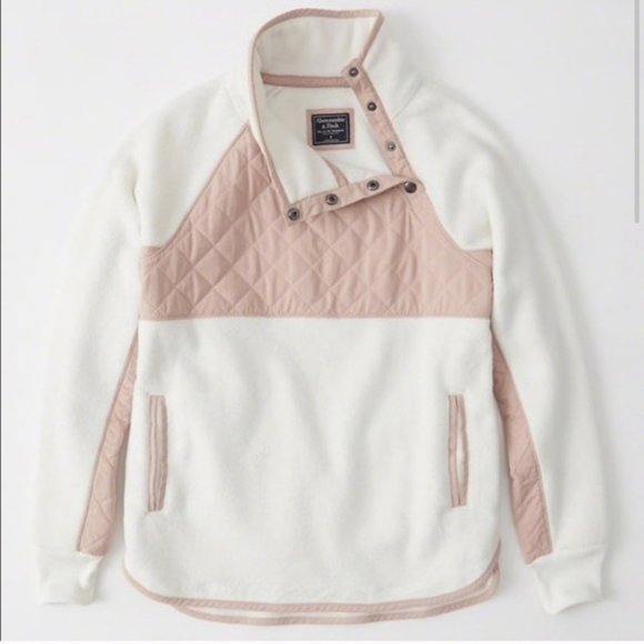Abercrombie & Fitch Tops - Abercrombie & Fitch Asymmetrical SnapUp Fleece NWT